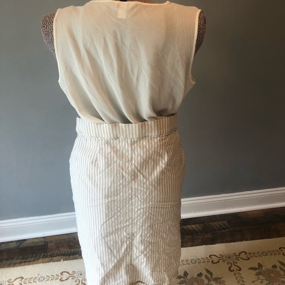 Christopher & Banks cream skirt & blouse set XL - Picture 3 of 4